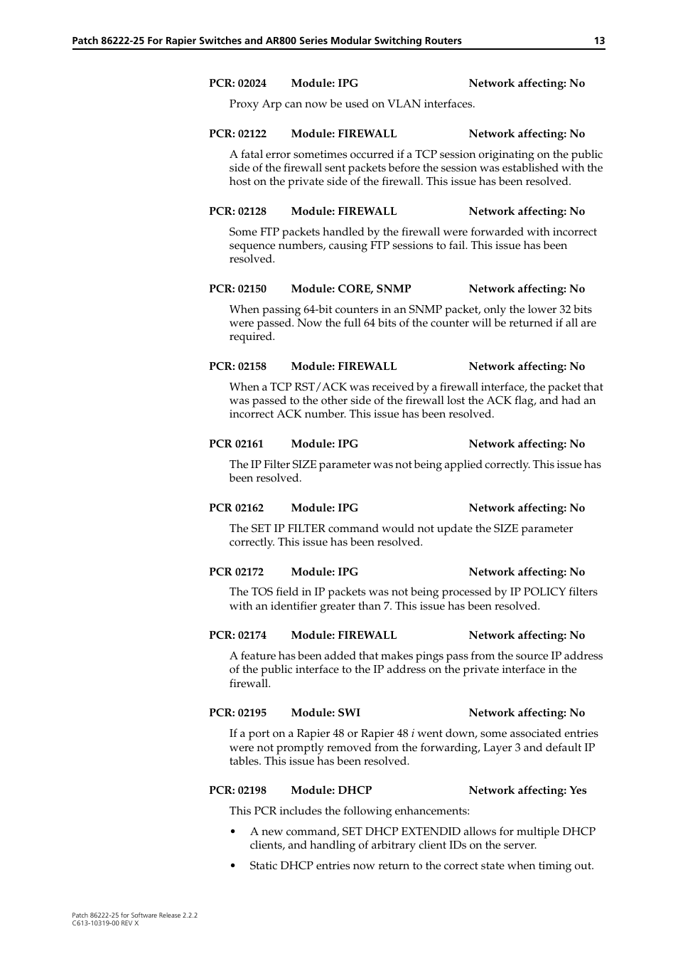 Allied Telesis 86222-25 User Manual | Page 13 / 36