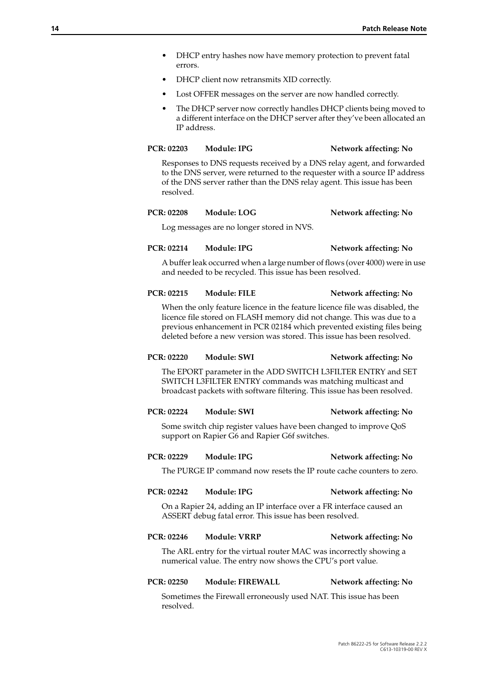 Allied Telesis 86222-25 User Manual | Page 14 / 36