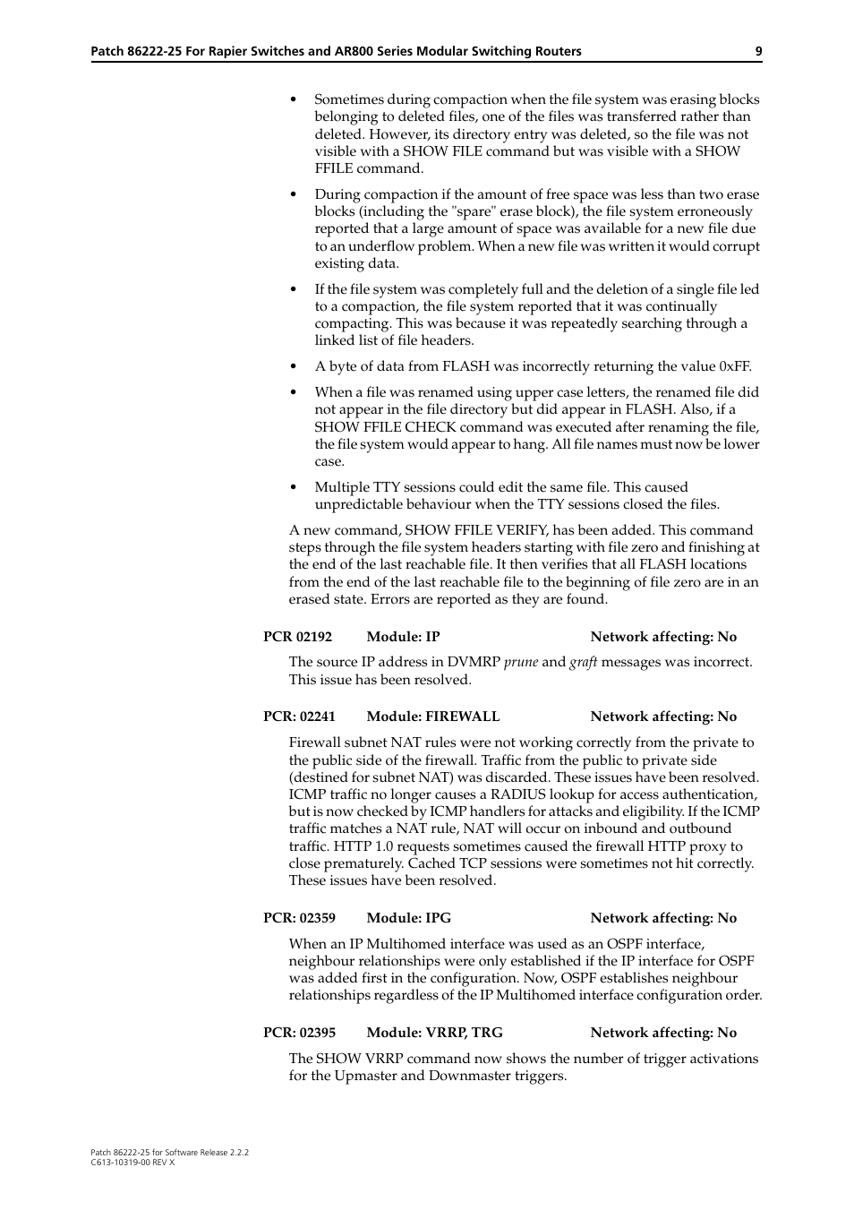 Allied Telesis 86222-25 User Manual | Page 9 / 36