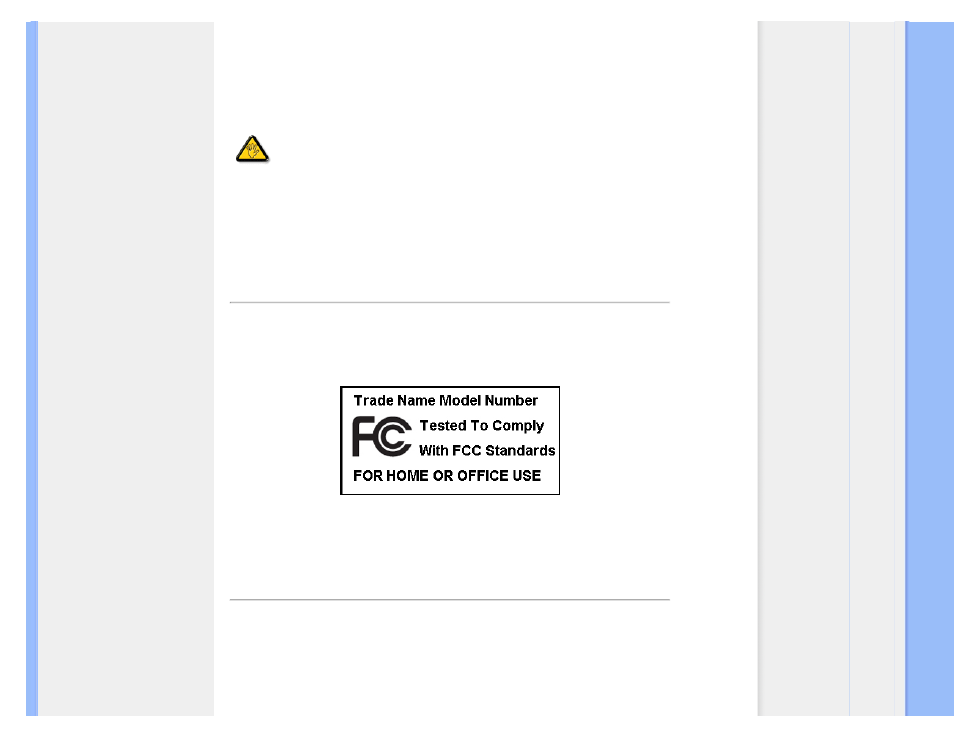 Commission federale de la communication, Fcc declaration) | Philips 190B1CB-00 User Manual | Page 15 / 92