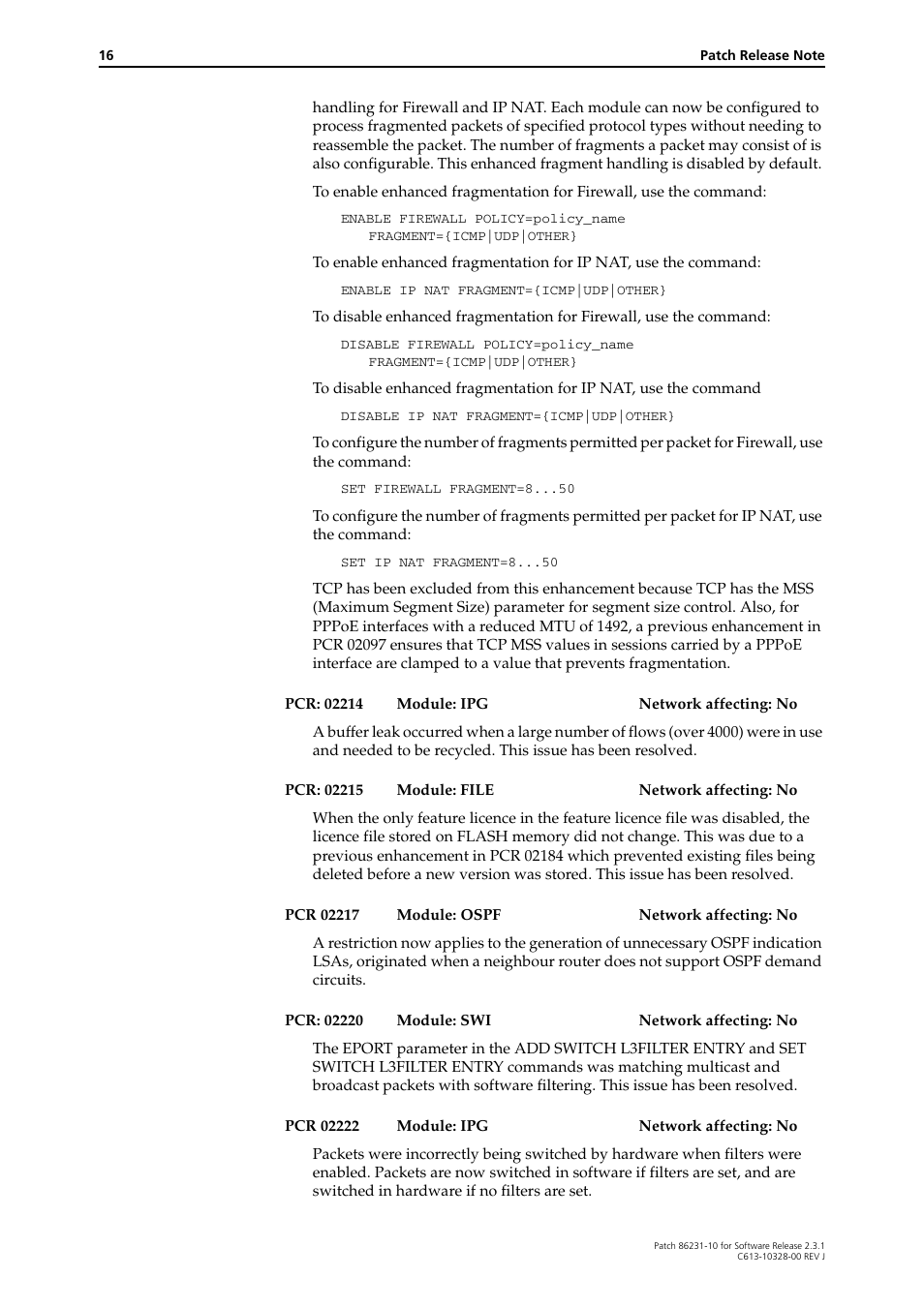 Allied Telesis AR800 Series User Manual | Page 16 / 34