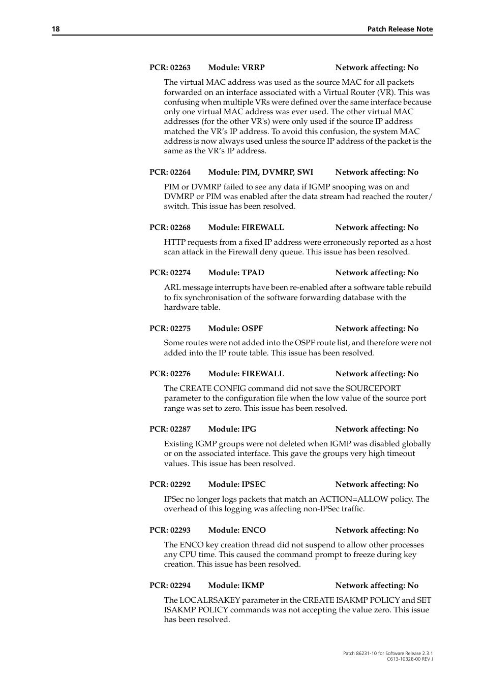 Allied Telesis AR800 Series User Manual | Page 18 / 34