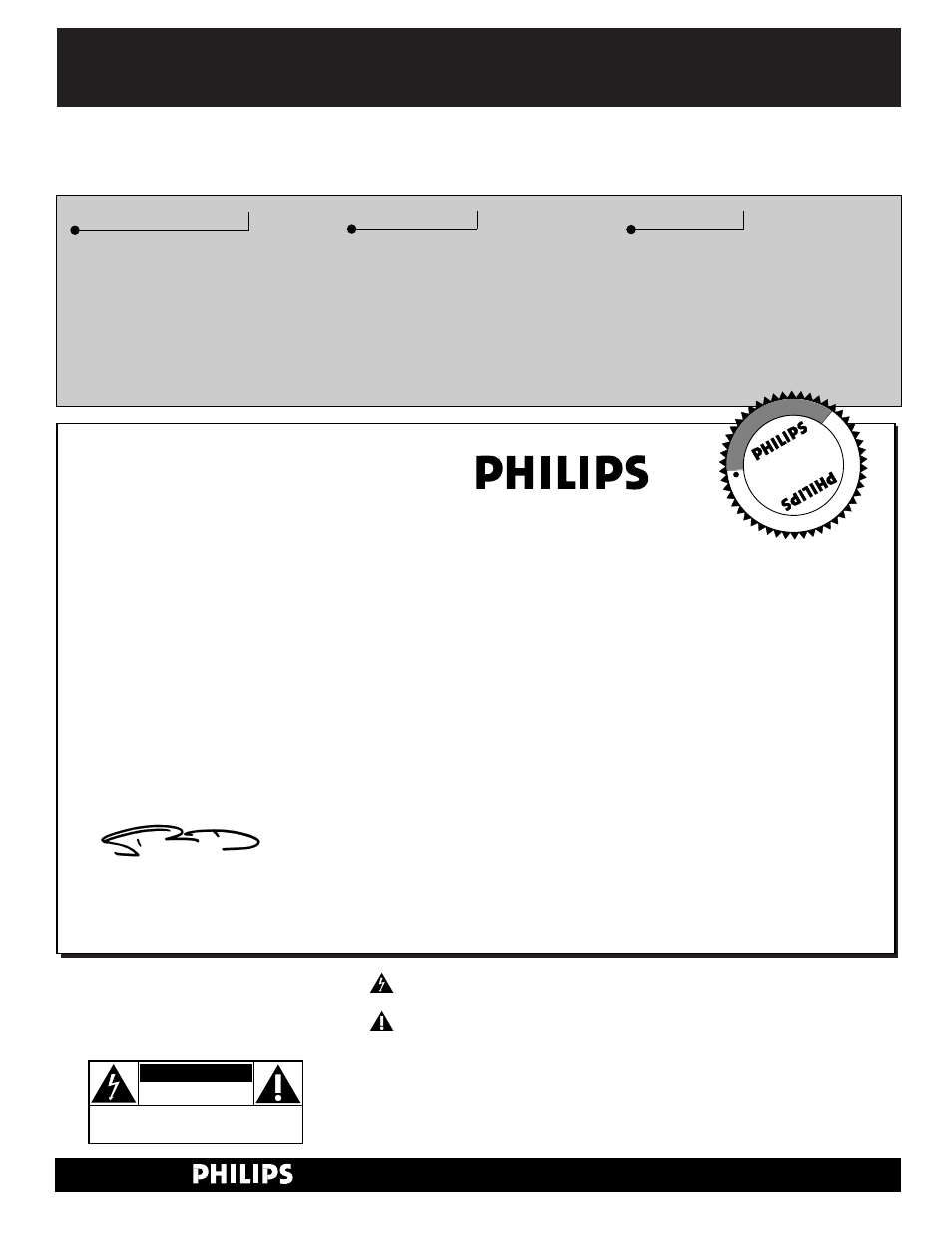 Safety, Warranty verification, Owner confirmation | Model registration, Hurry, Know these, Symbols | Philips 36PT71B User Manual | Page 2 / 56
