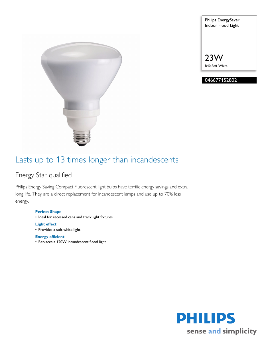 Philips 046677152802 User Manual | 2 pages