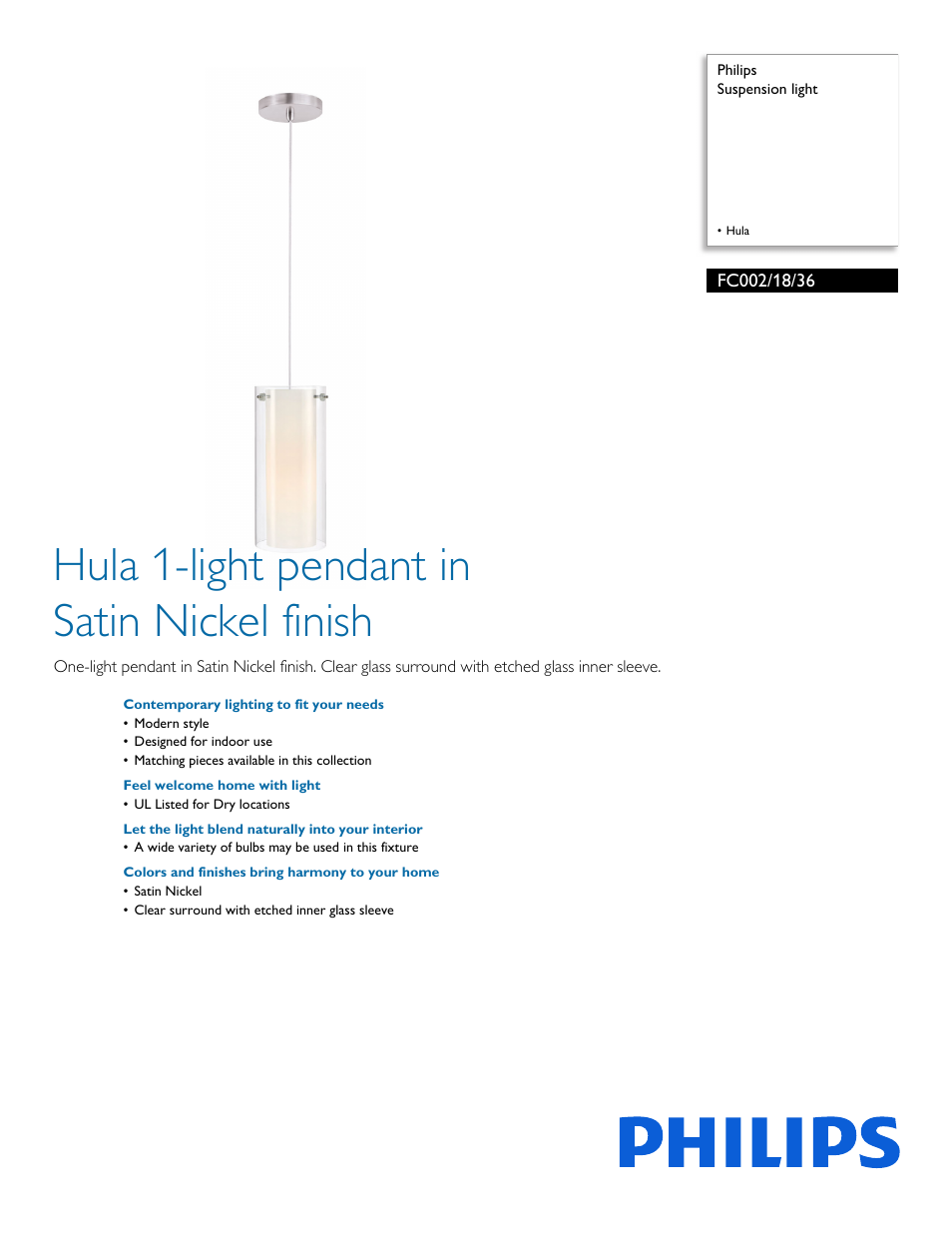 Philips FC0021836 User Manual | 2 pages