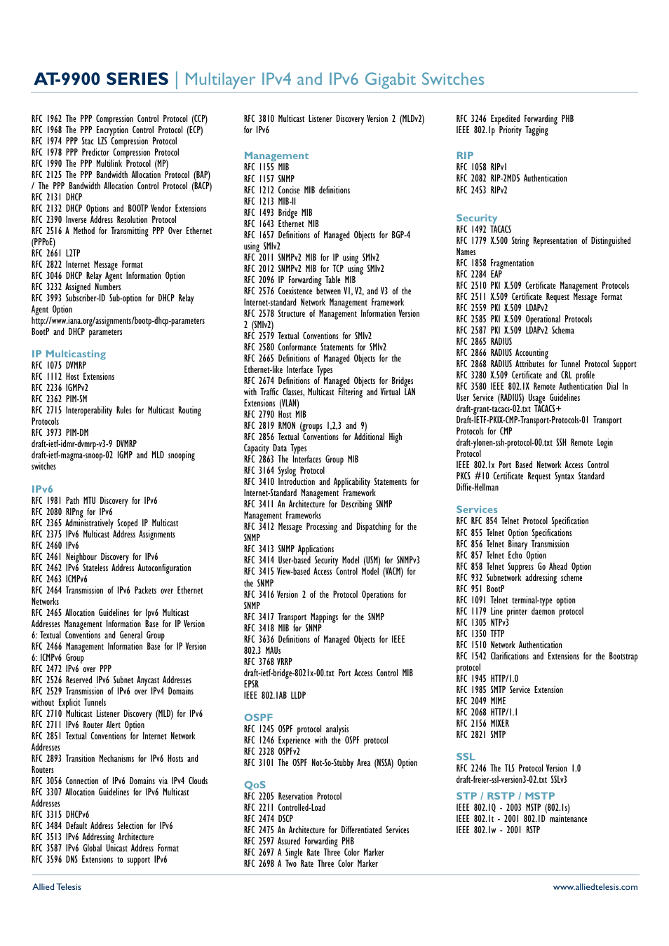 Allied Telesis AT-9900 User Manual | Page 3 / 5