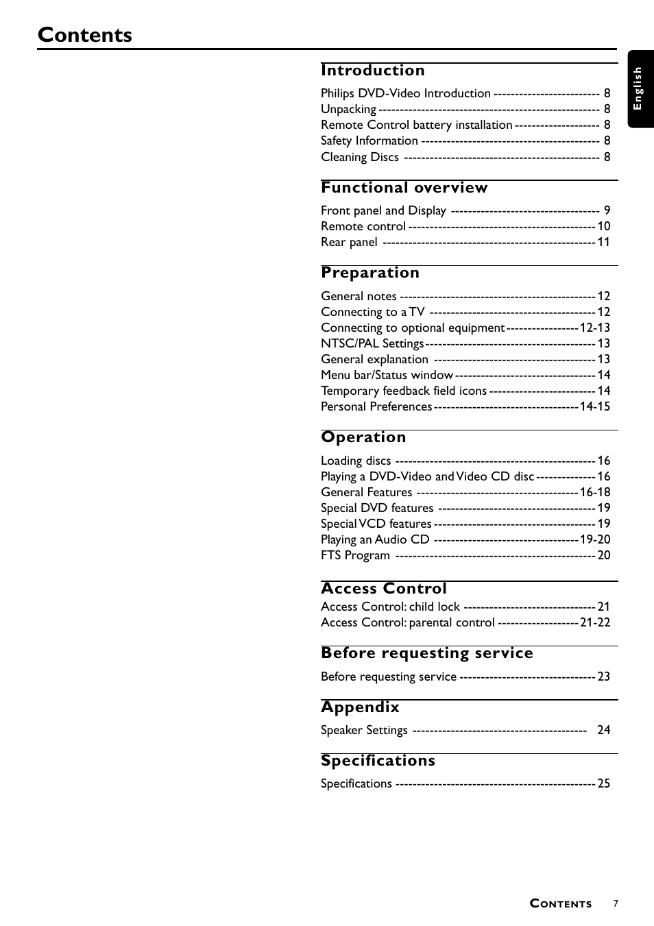 Philips DVD951AT98 User Manual | Page 7 / 25