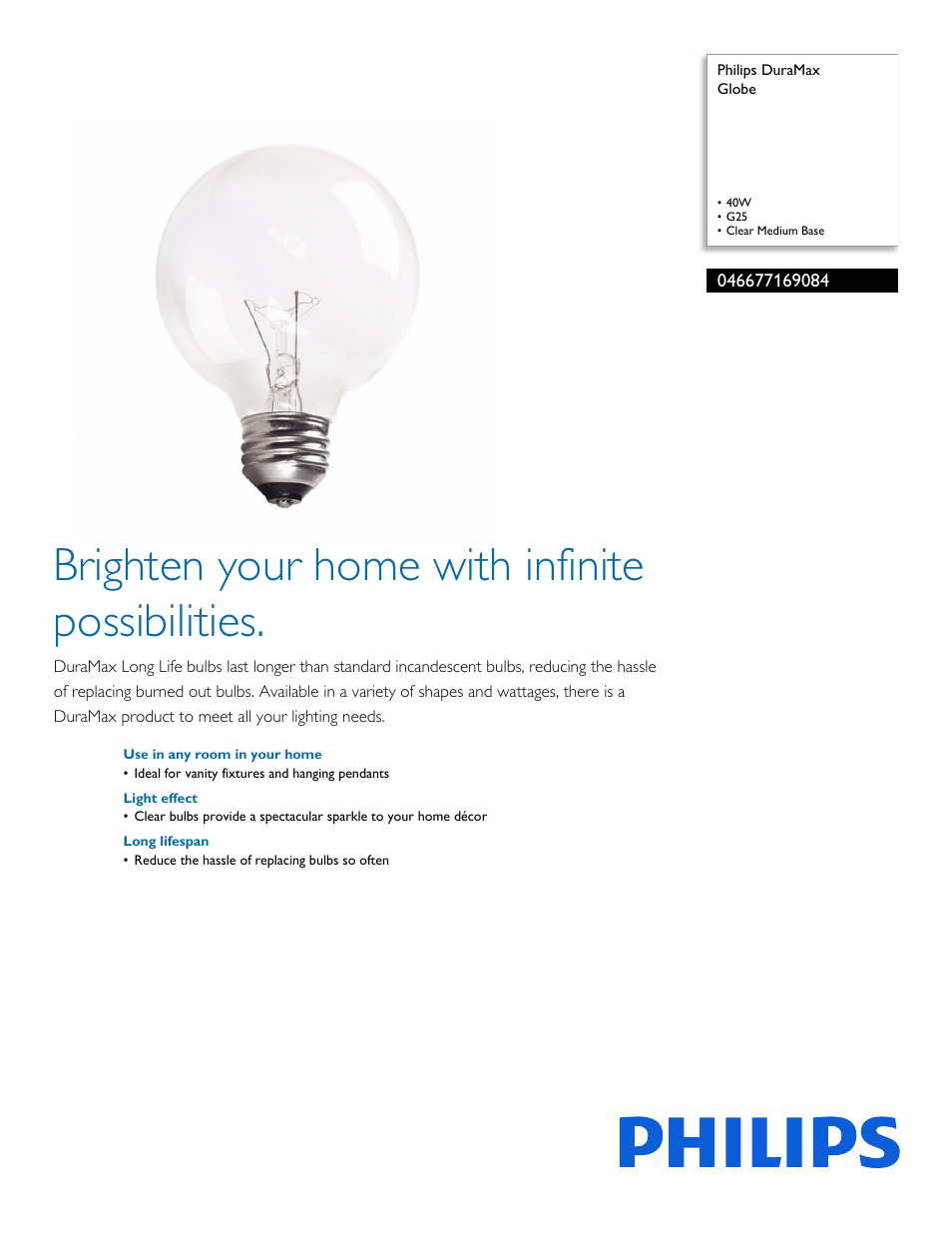 Philips 046677169084 User Manual | 2 pages