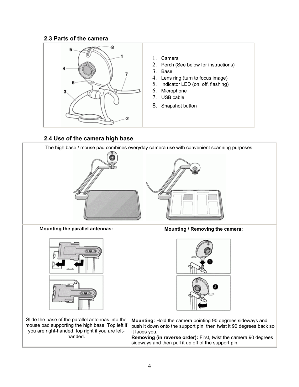 Philips PCVC750K User Manual | Page 4 / 27