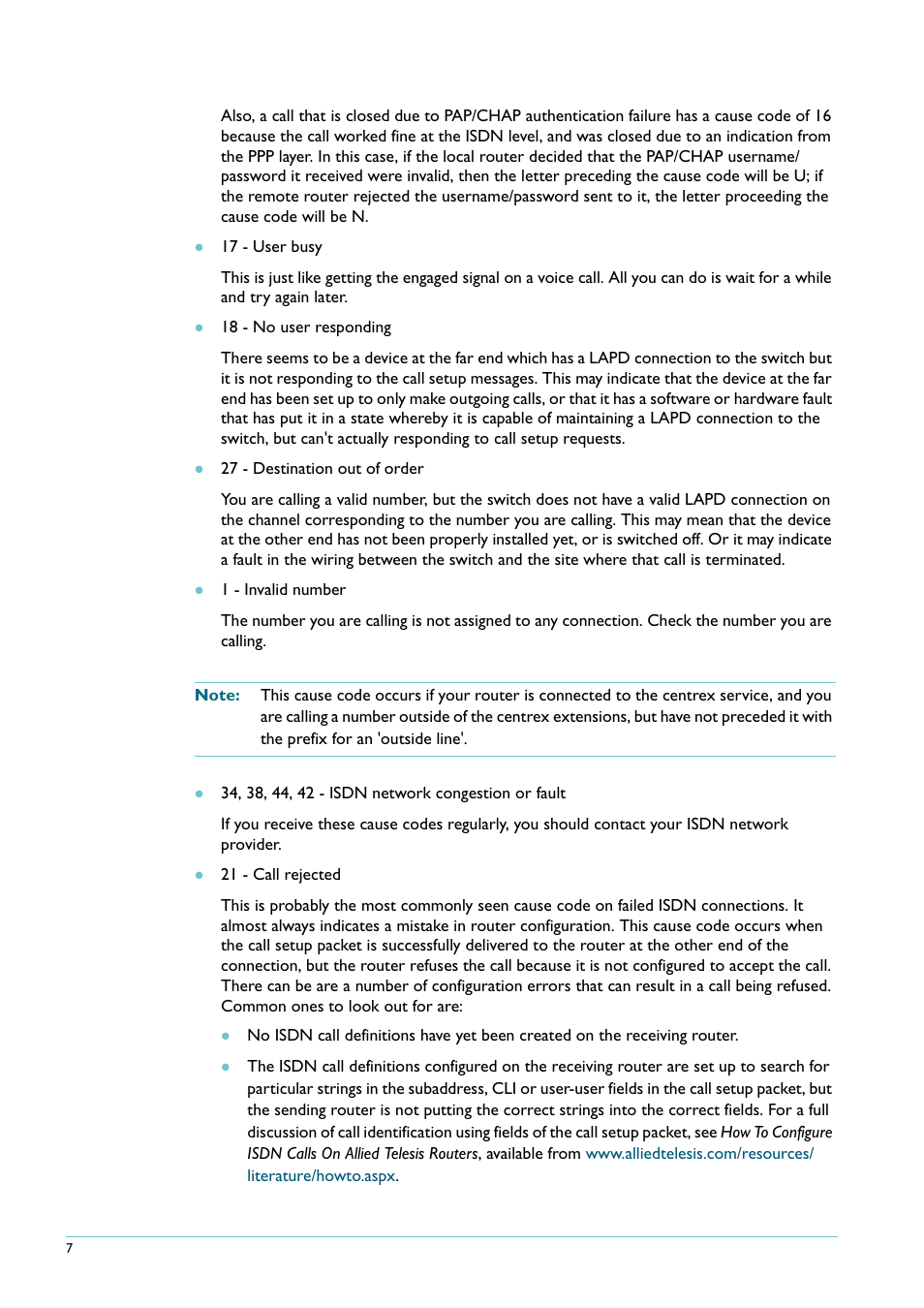 Allied Telesis AR400 series User Manual | Page 7 / 8