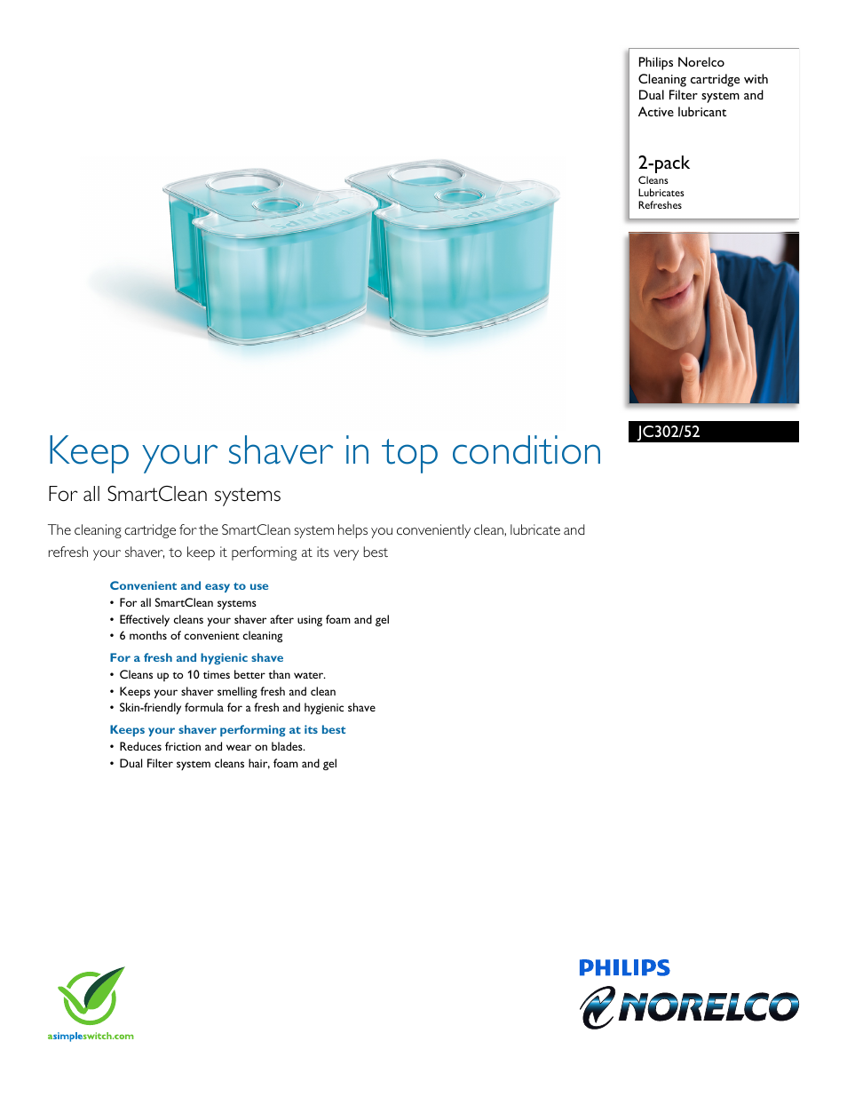 Philips JC302-52 User Manual | 3 pages