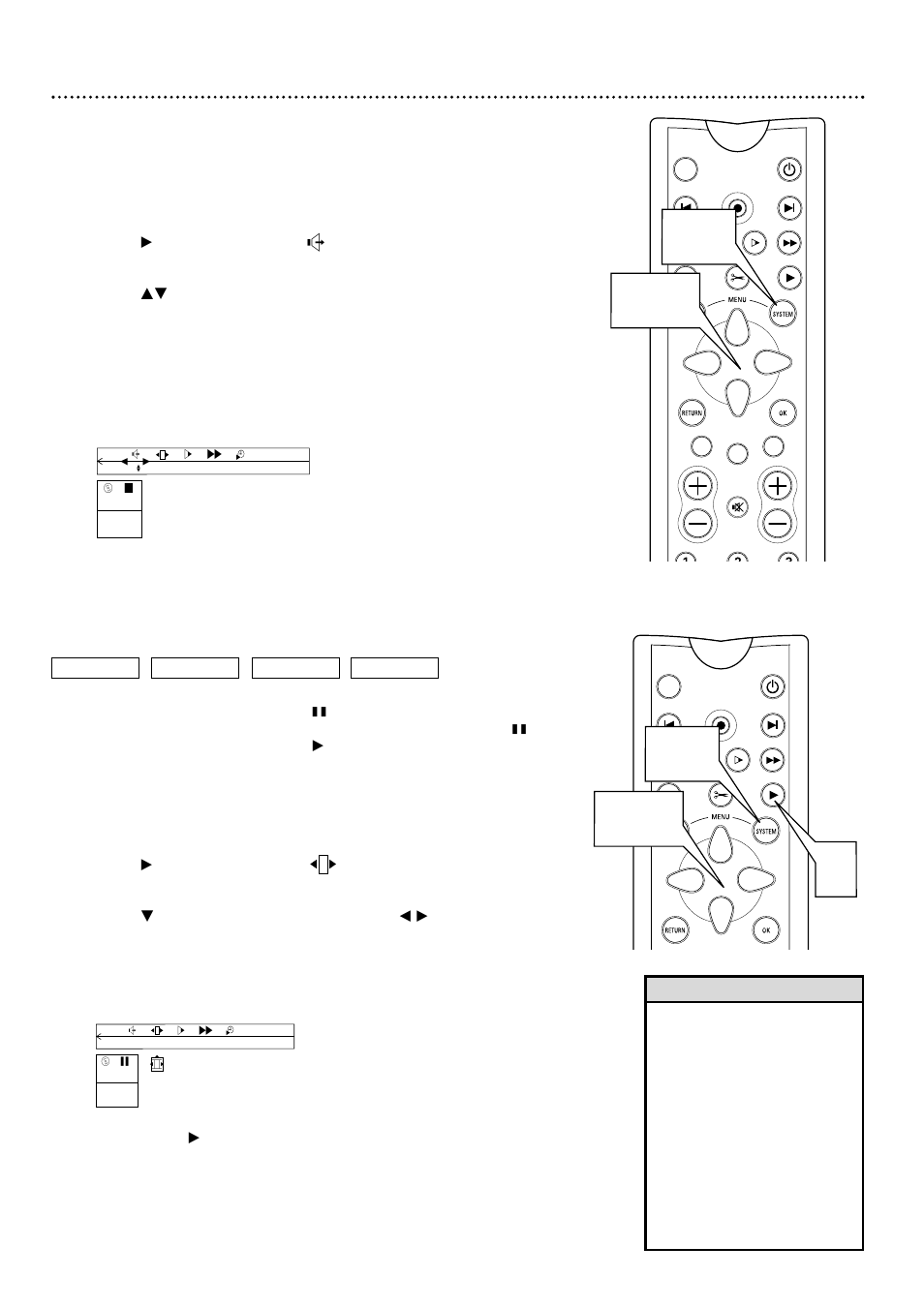 Sound, still picture/frame-by-frame playback 31 | Philips DVDR985A User Manual | Page 31 / 68