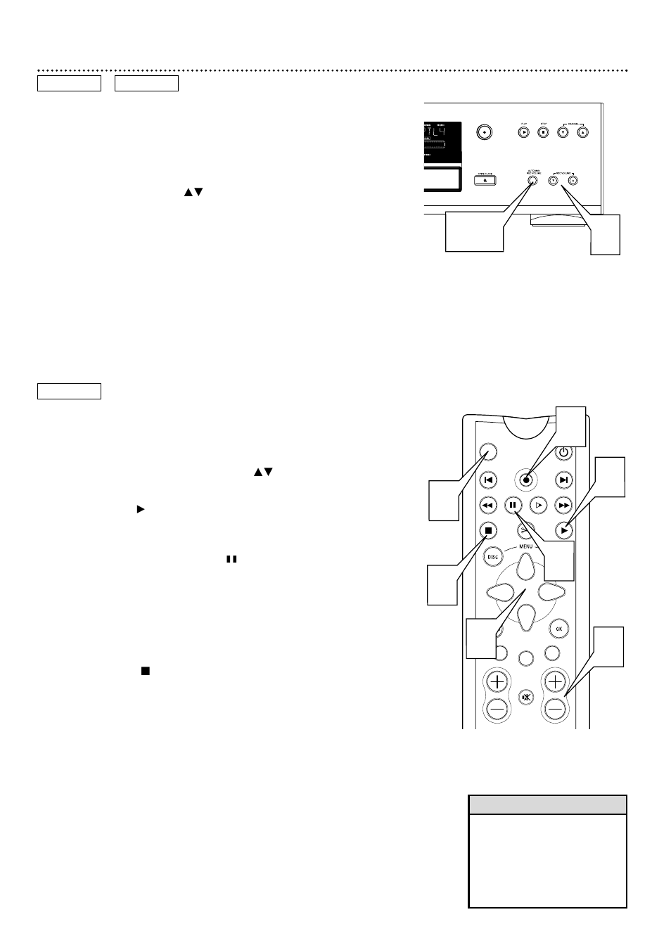 Manual recording volume, append recording 45 | Philips DVDR985A User Manual | Page 45 / 68