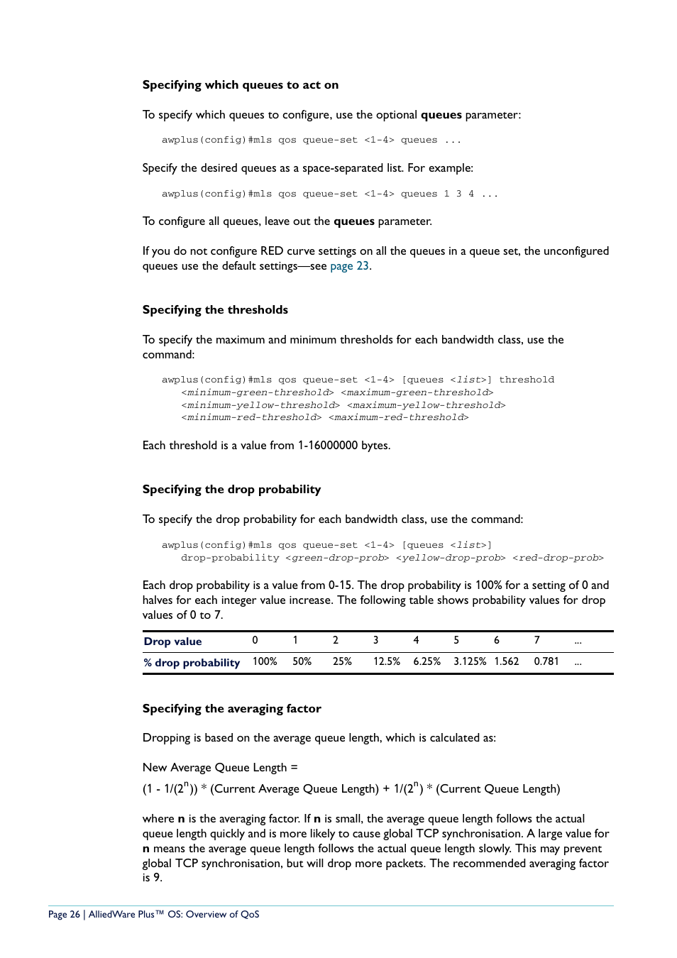 Allied Telesis AlliedWare Plus User Manual | Page 26 / 40