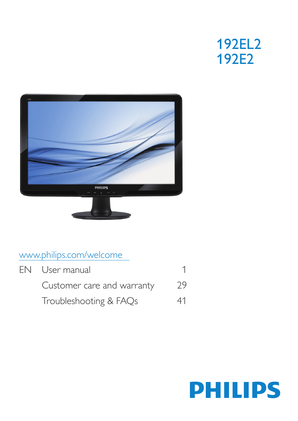 Philips 192E2SB-27 User Manual | 49 pages