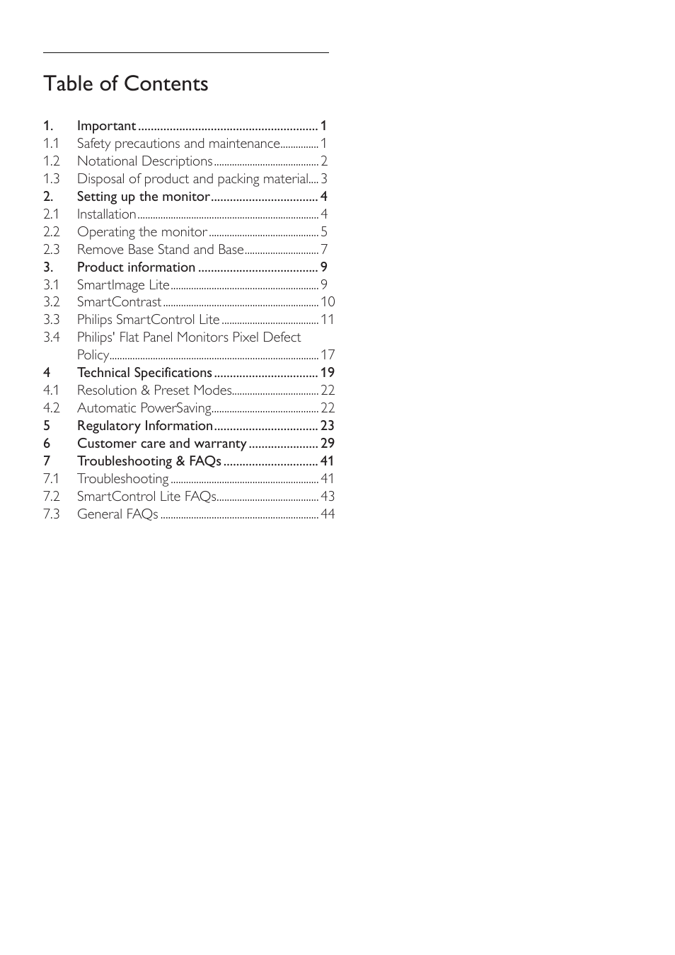 Philips 192E2SB-27 User Manual | Page 2 / 49