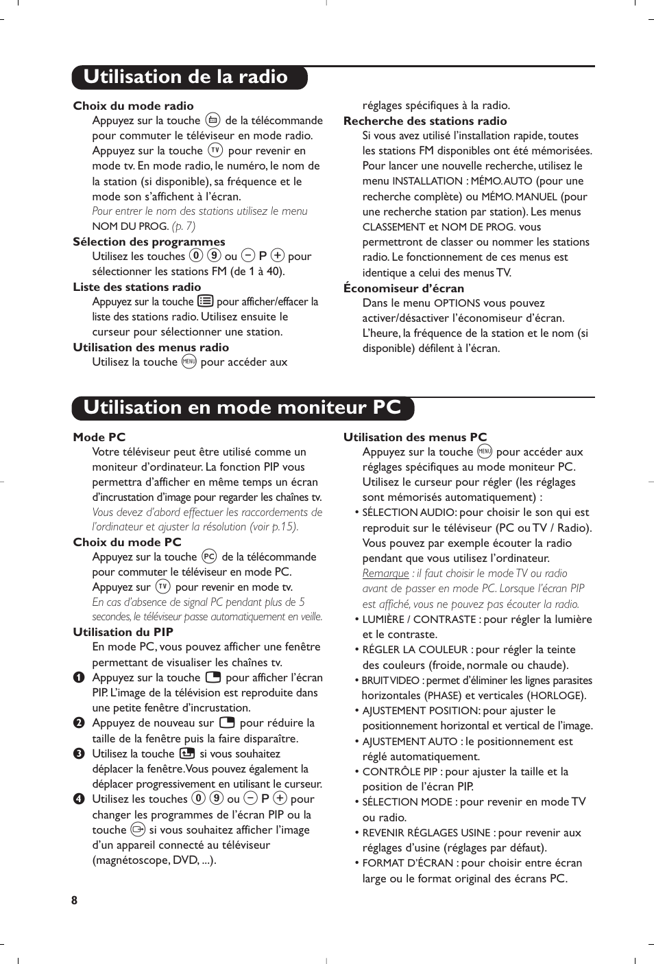Philips 23PF9945-37 User Manual | Page 24 / 128