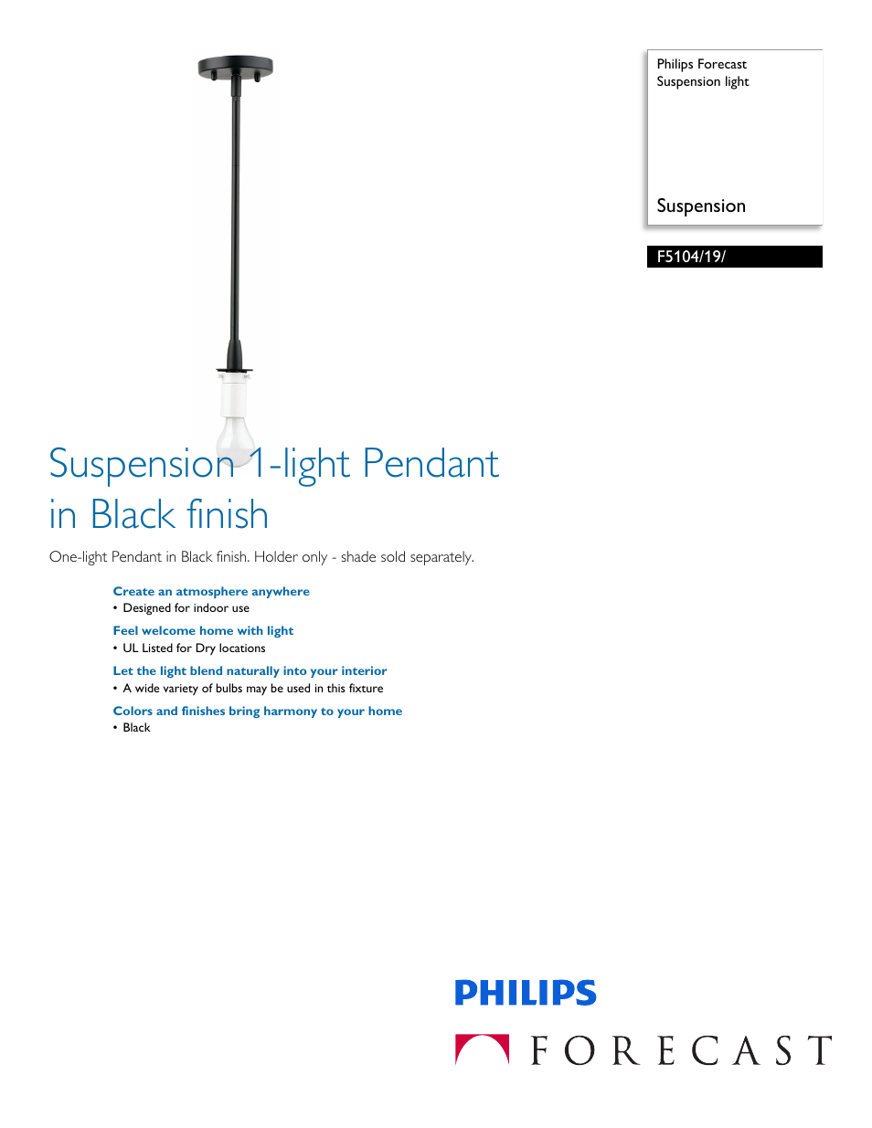 Philips F510419 User Manual | 2 pages