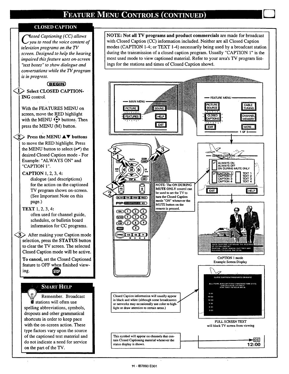 Eature, Ontrols, Continued | Philips 7P4830W199 User Manual | Page 10 / 46