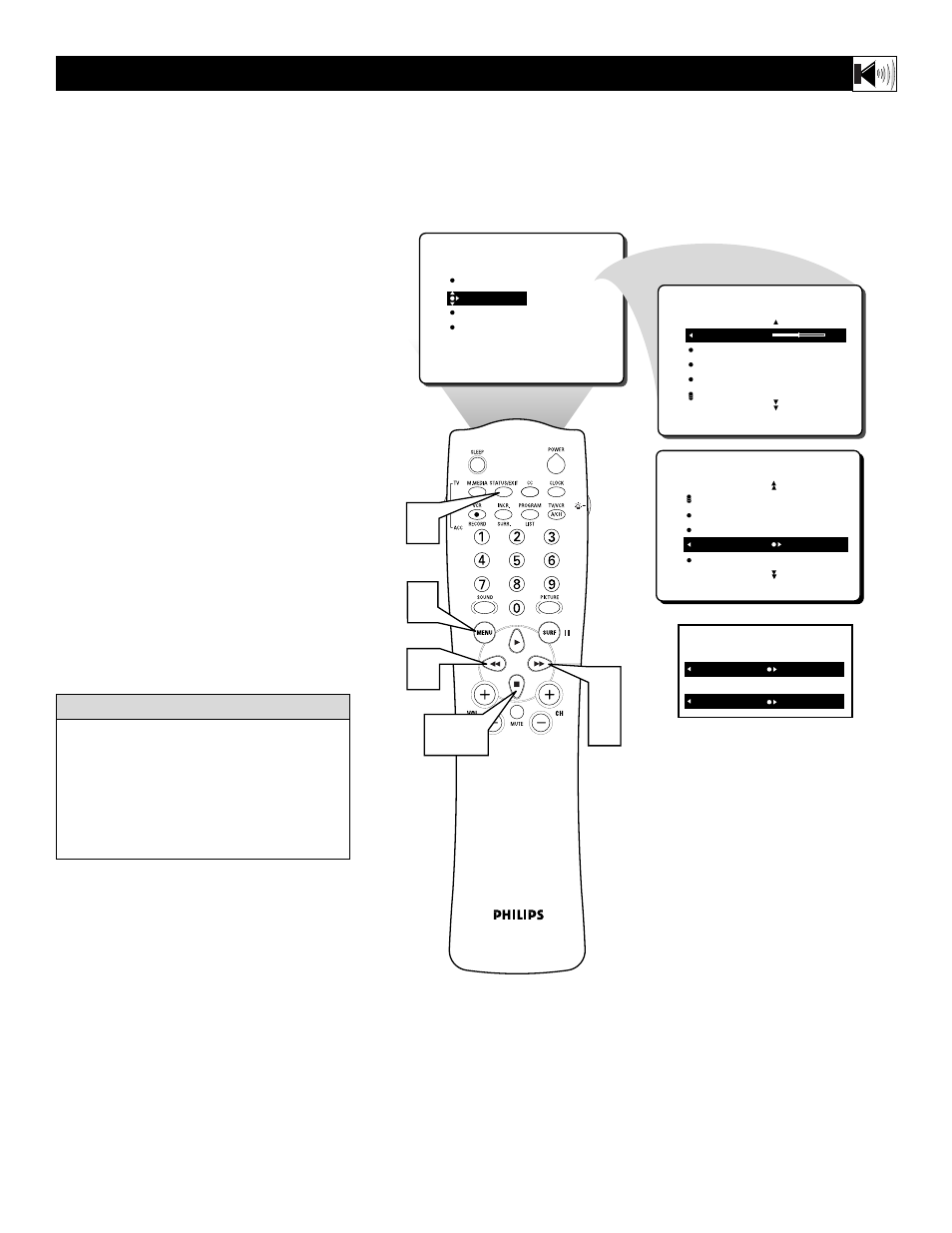 Philips 32RF52S User Manual | Page 21 / 60