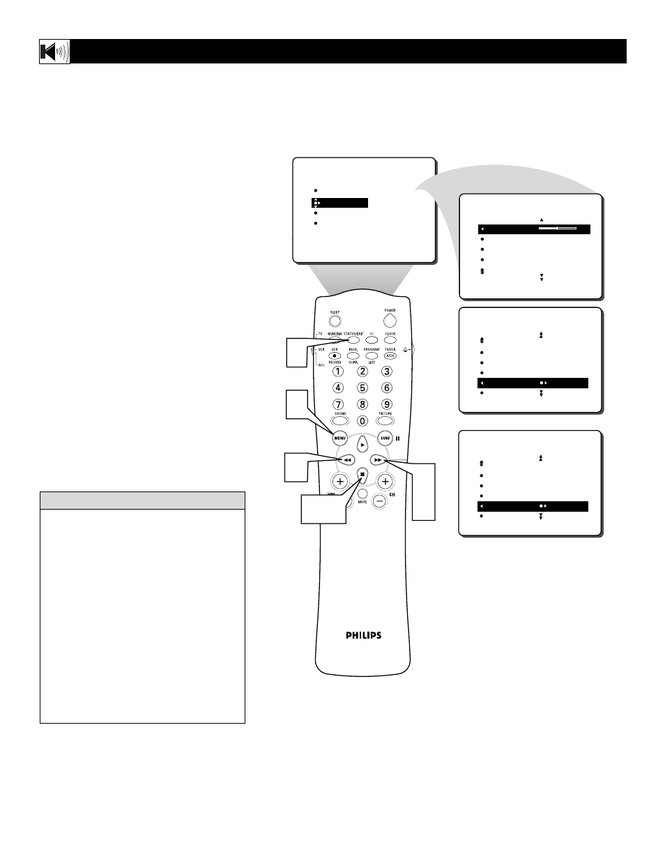 Philips 32RF52S User Manual | Page 22 / 60