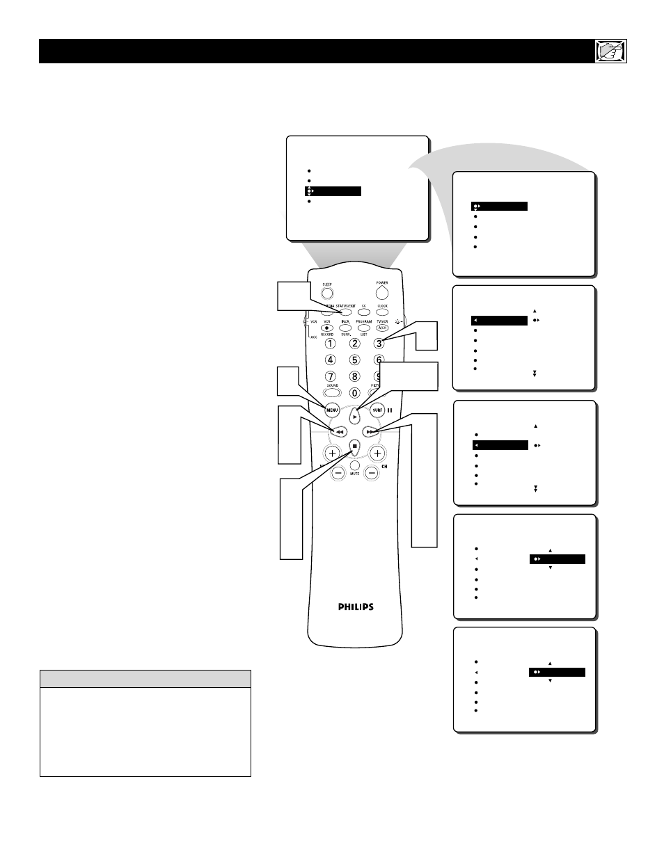 Philips 32RF52S User Manual | Page 25 / 60