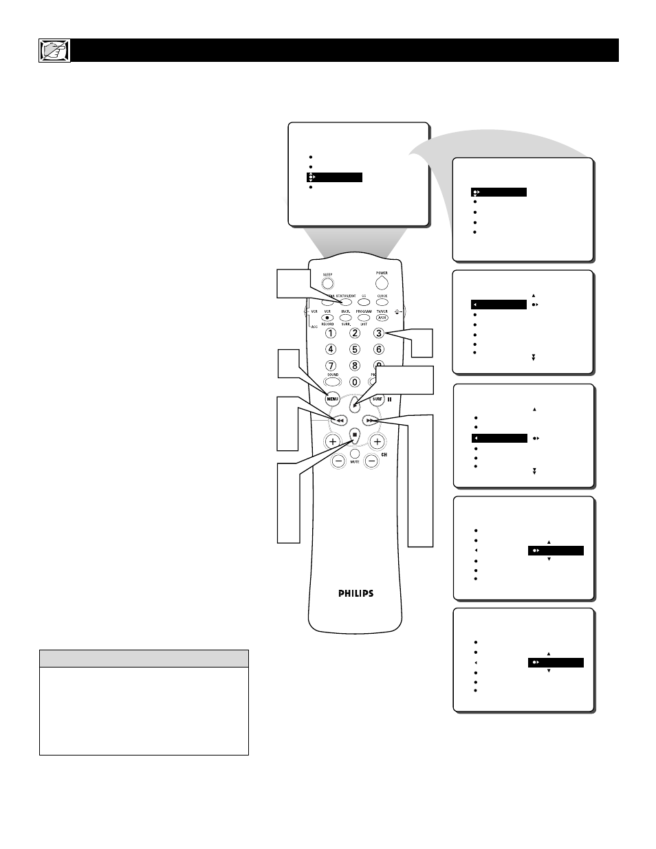 Philips 32RF52S User Manual | Page 26 / 60