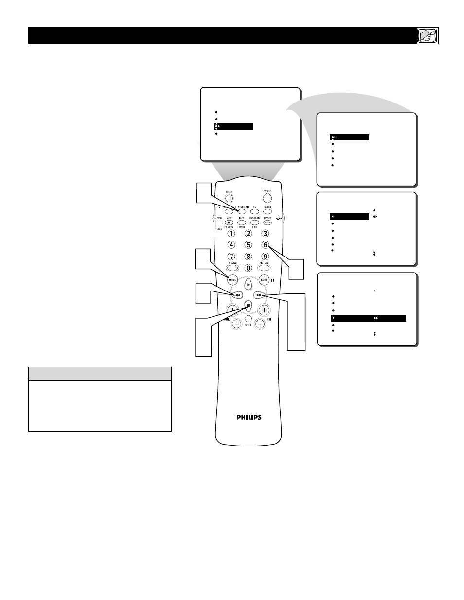 Philips 32RF52S User Manual | Page 27 / 60