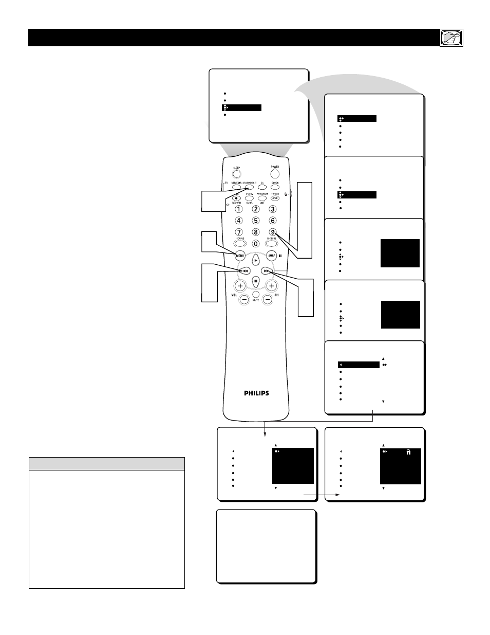 Philips 32RF52S User Manual | Page 33 / 60