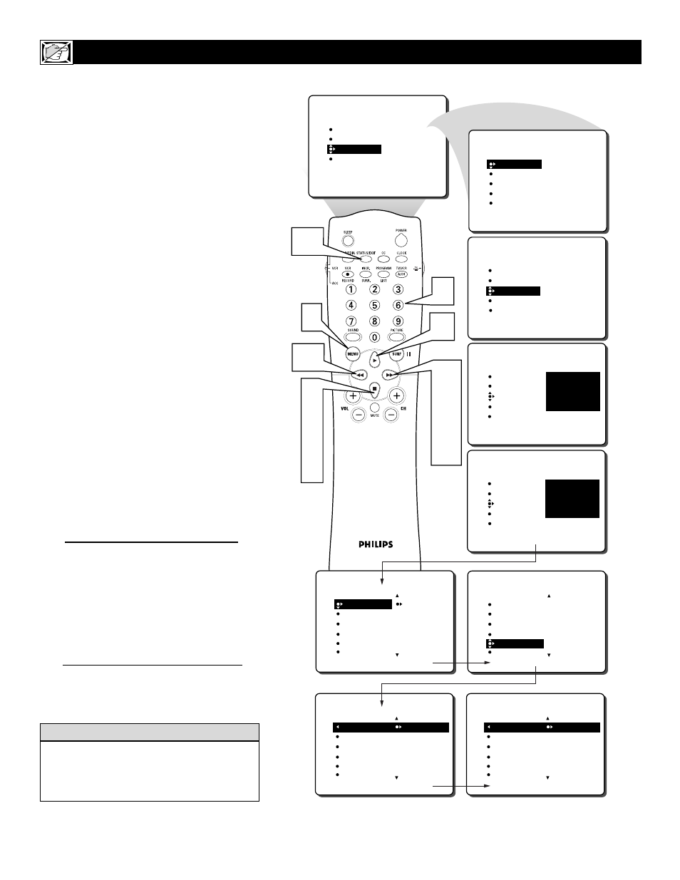 Philips 32RF52S User Manual | Page 36 / 60