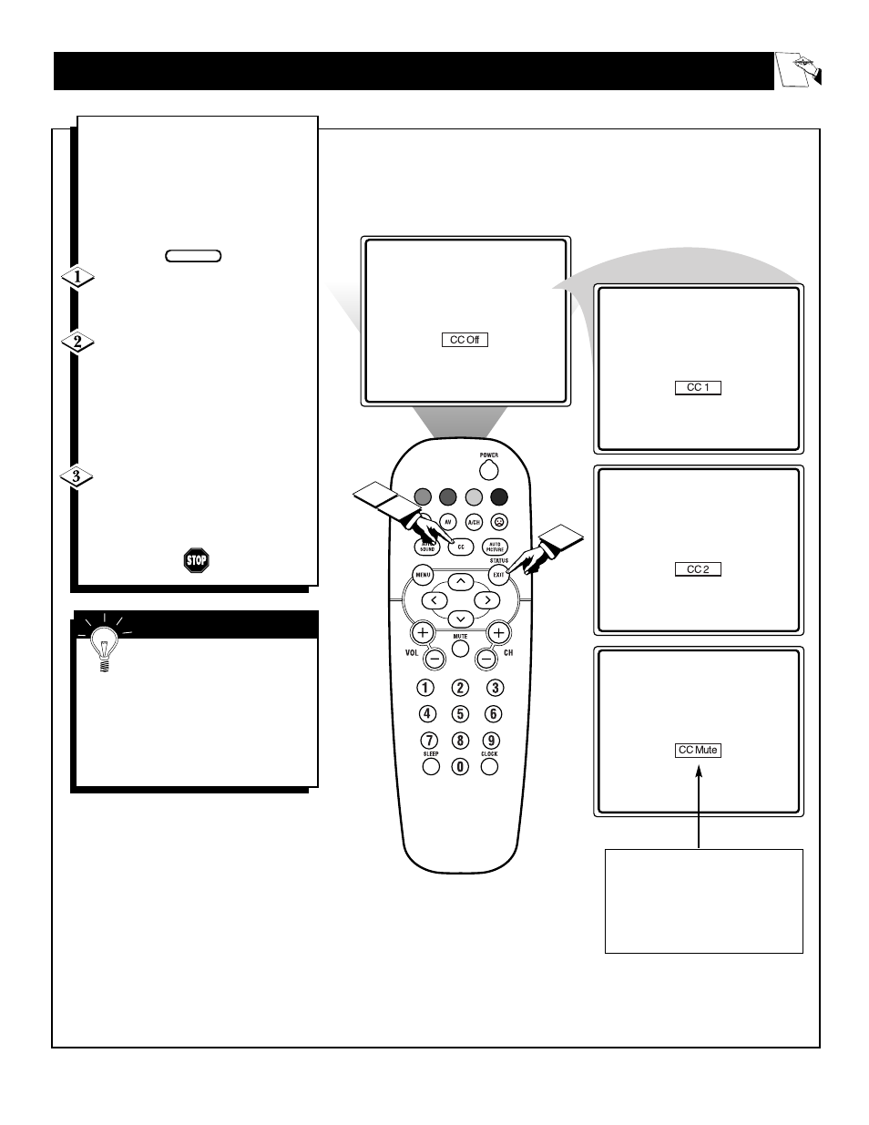 Ow to, Se the, Losed | Aption, Ontrol | Philips 19PS45S User Manual | Page 29 / 40