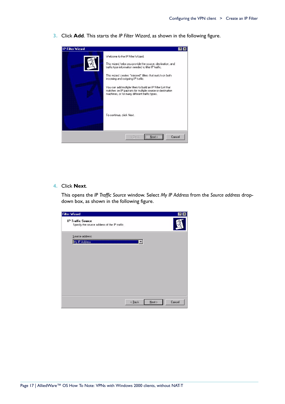Allied Telesis VPN User Manual | Page 17 / 29