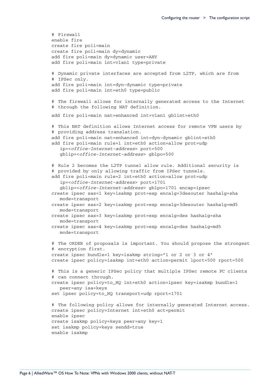 Allied Telesis VPN User Manual | Page 6 / 29