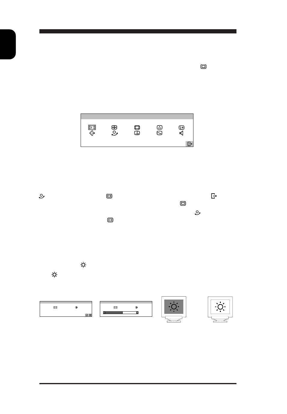 En on-screen-display | Philips 15B1322Q11 User Manual | Page 10 / 23