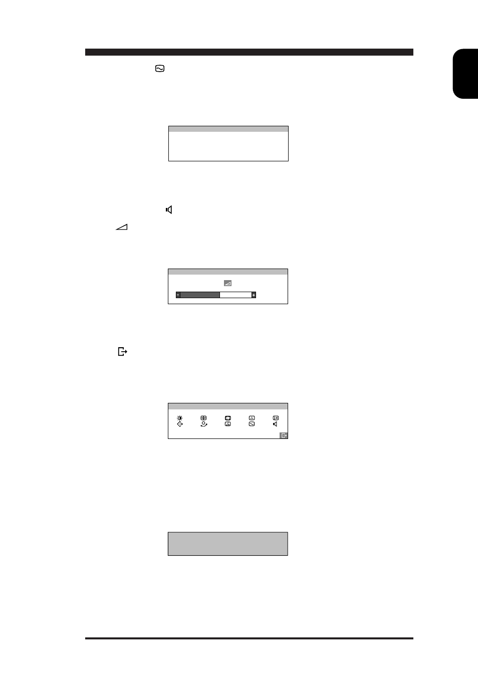 Sub menu-9: display mode, Volume: adjusts speaker volume | Philips 15B1322Q11 User Manual | Page 19 / 23