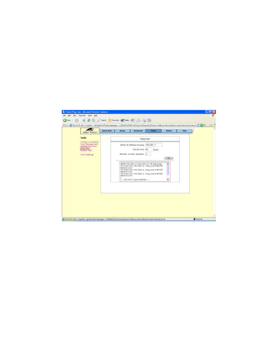 8 status | Allied Telesis AT-AR256E User Manual | Page 30 / 35