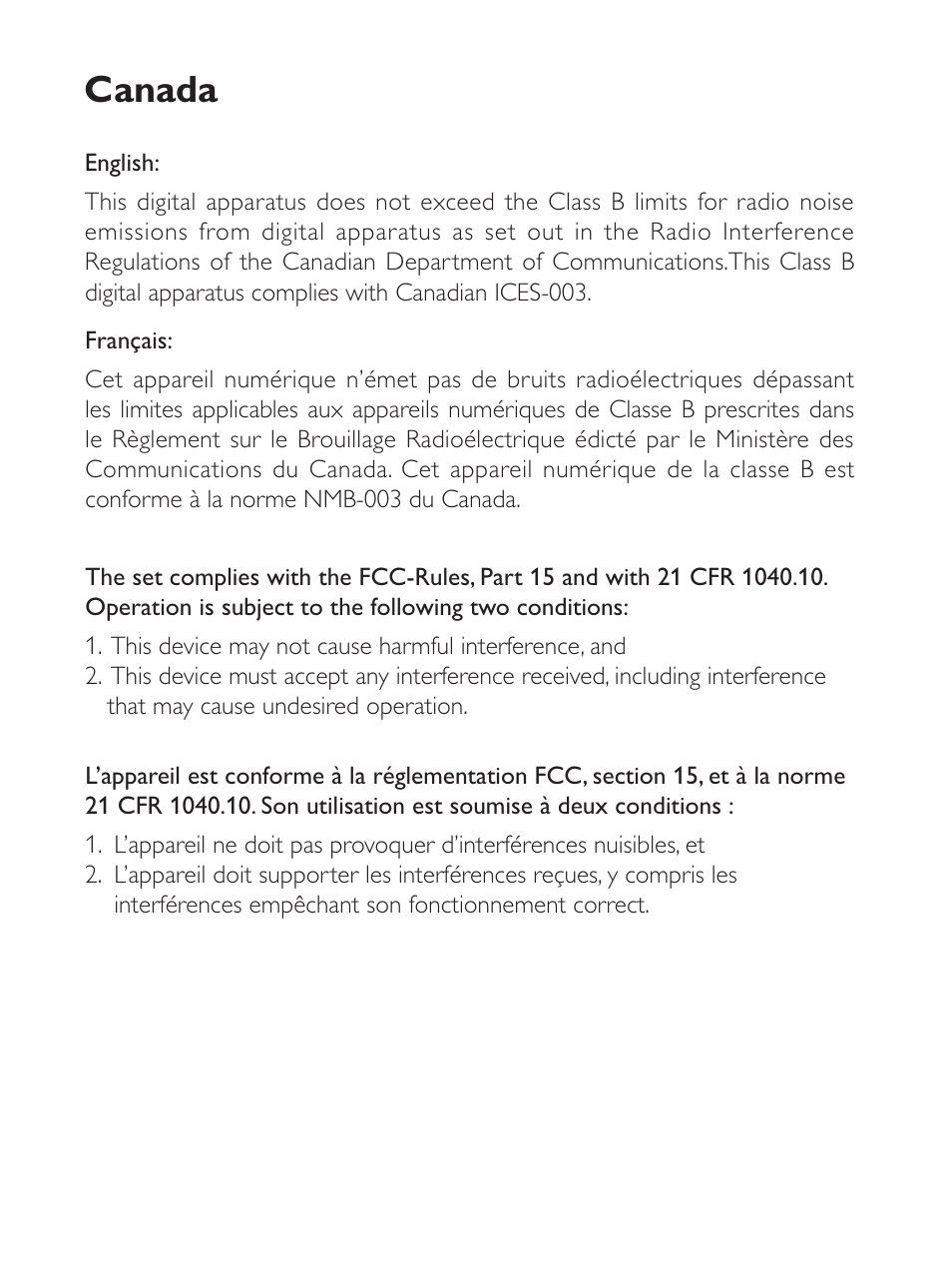 Canada | Philips docking speaker with Bluetooth® AS111 for Android User Manual | Page 2 / 32