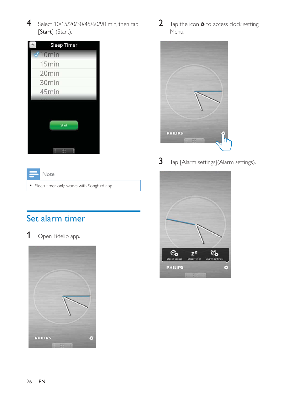 Philips docking speaker with Bluetooth® AS111 for Android User Manual | Page 26 / 32