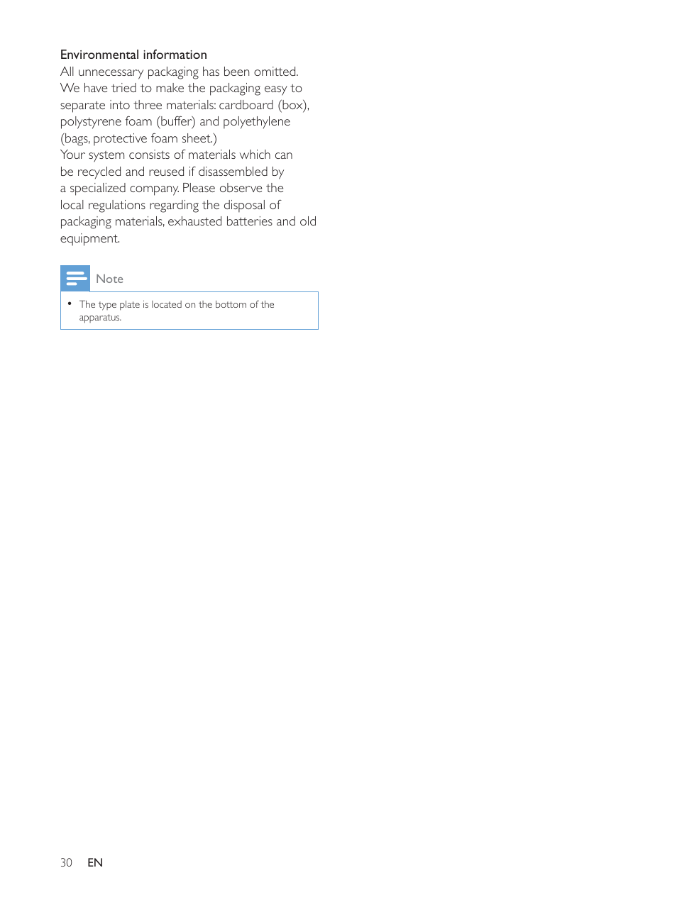 Philips docking speaker with Bluetooth® AS111 for Android User Manual | Page 30 / 32