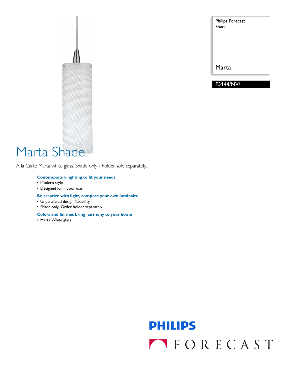 Philips F5144NV User Manual | 2 pages
