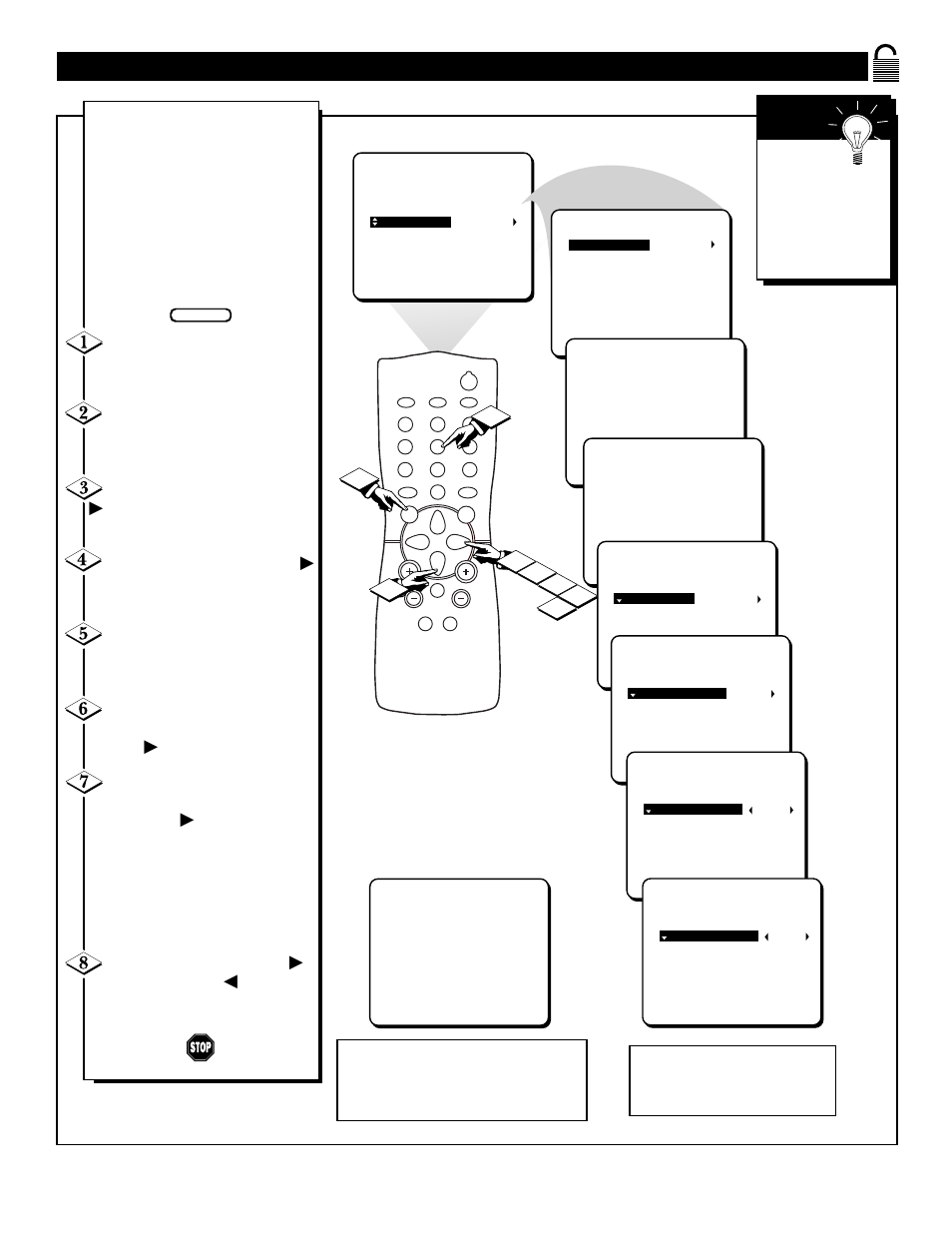 Lock, Rogramming, Sing | Ovie, Atings | Philips PR1392X User Manual | Page 25 / 36