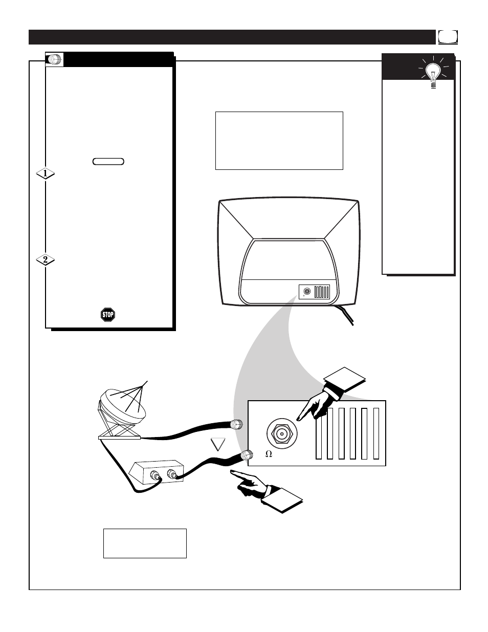 Tv s, Asic, Able | Ignal, Onnection | Philips PR1392X User Manual | Page 5 / 36