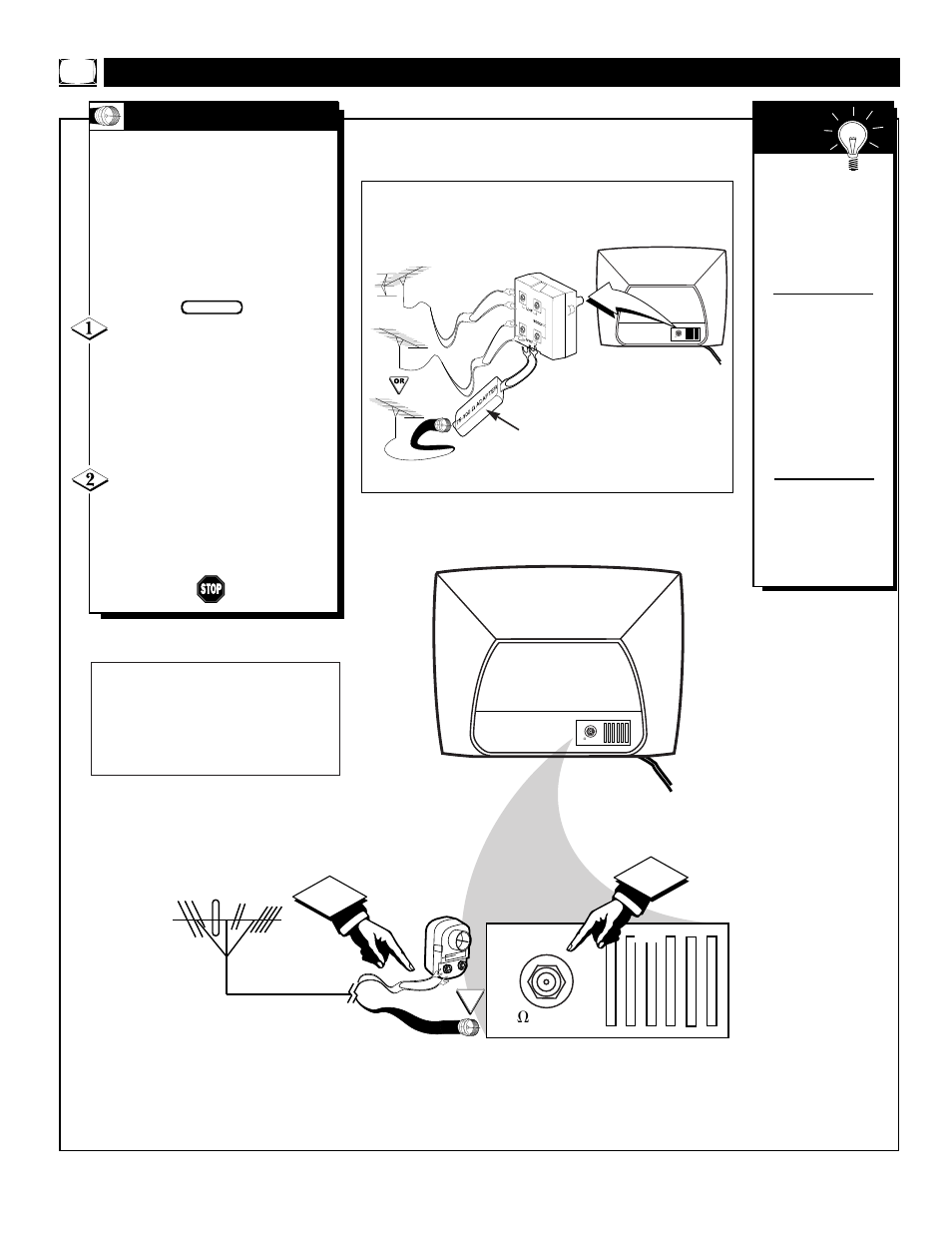 Asic, Ntenna, Ignal | Onnections | Philips PR1392X User Manual | Page 6 / 36