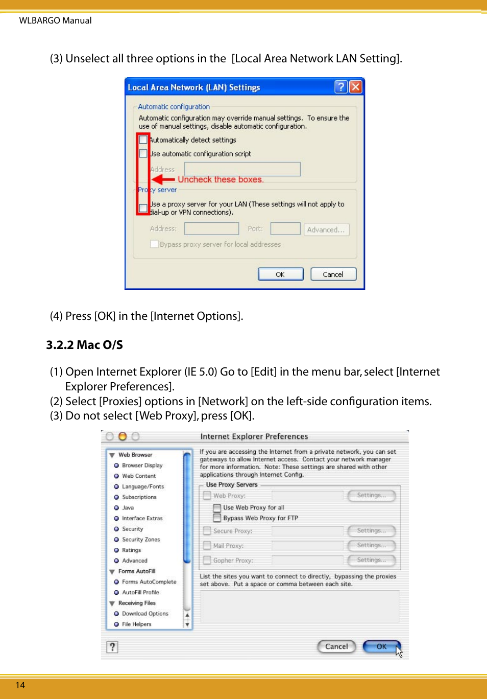 2 mac o/s | Allied Telesis CG-WLBARGO User Manual | Page 15 / 52