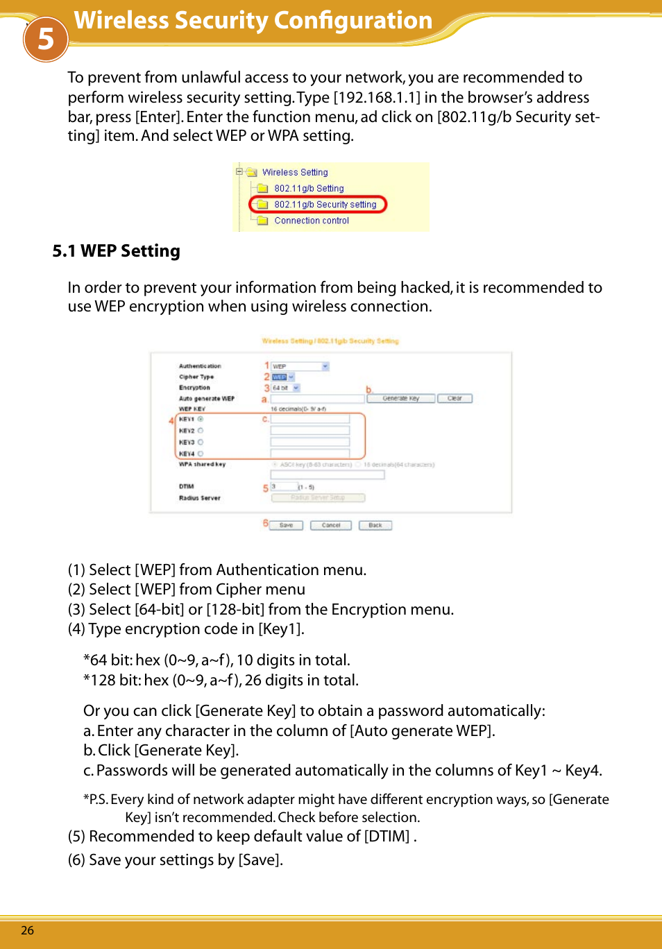 Wireless security conﬁguration | Allied Telesis CG-WLBARGO User Manual | Page 27 / 52