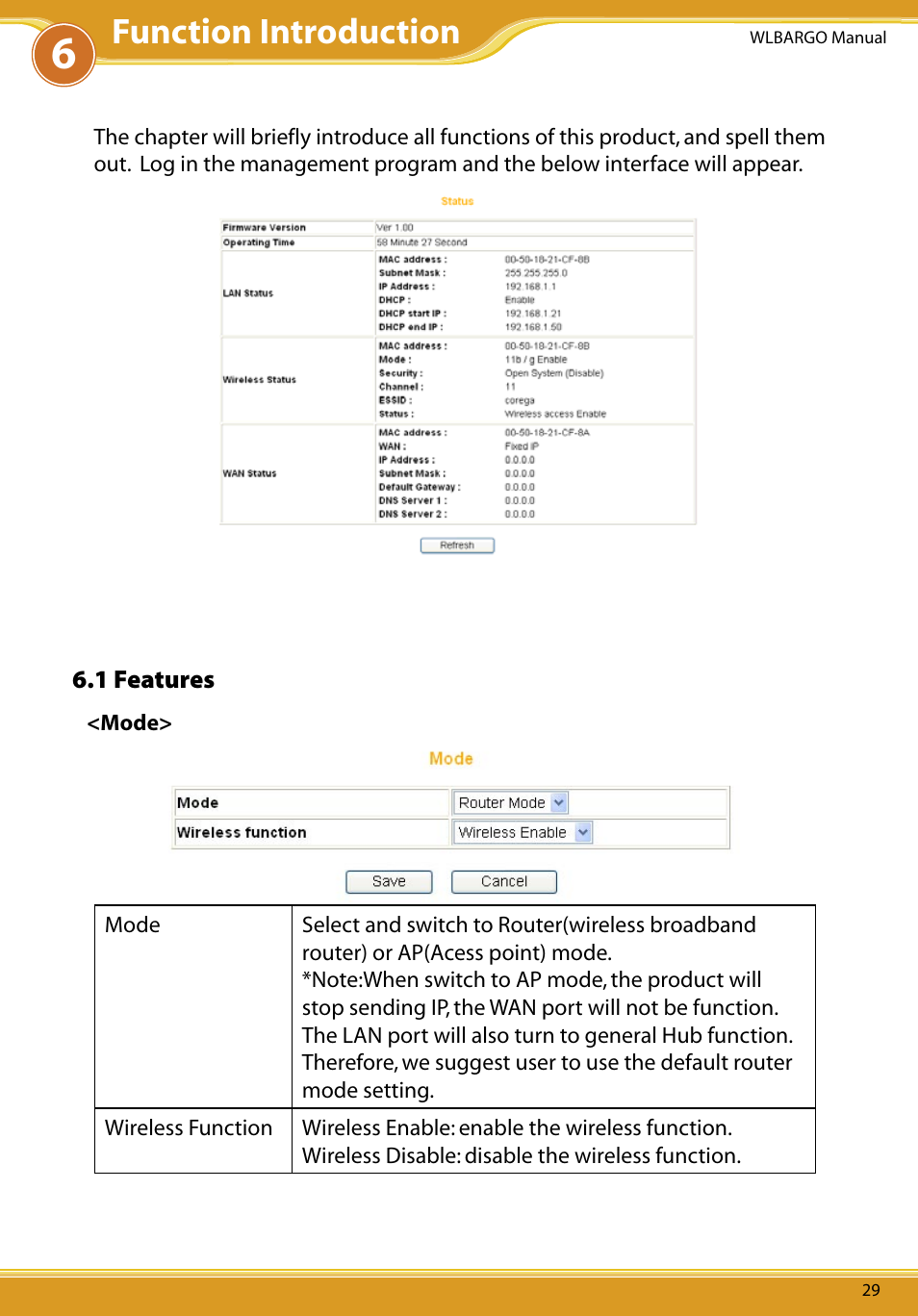 Wpa-eap, Function introduction | Allied Telesis CG-WLBARGO User Manual | Page 30 / 52