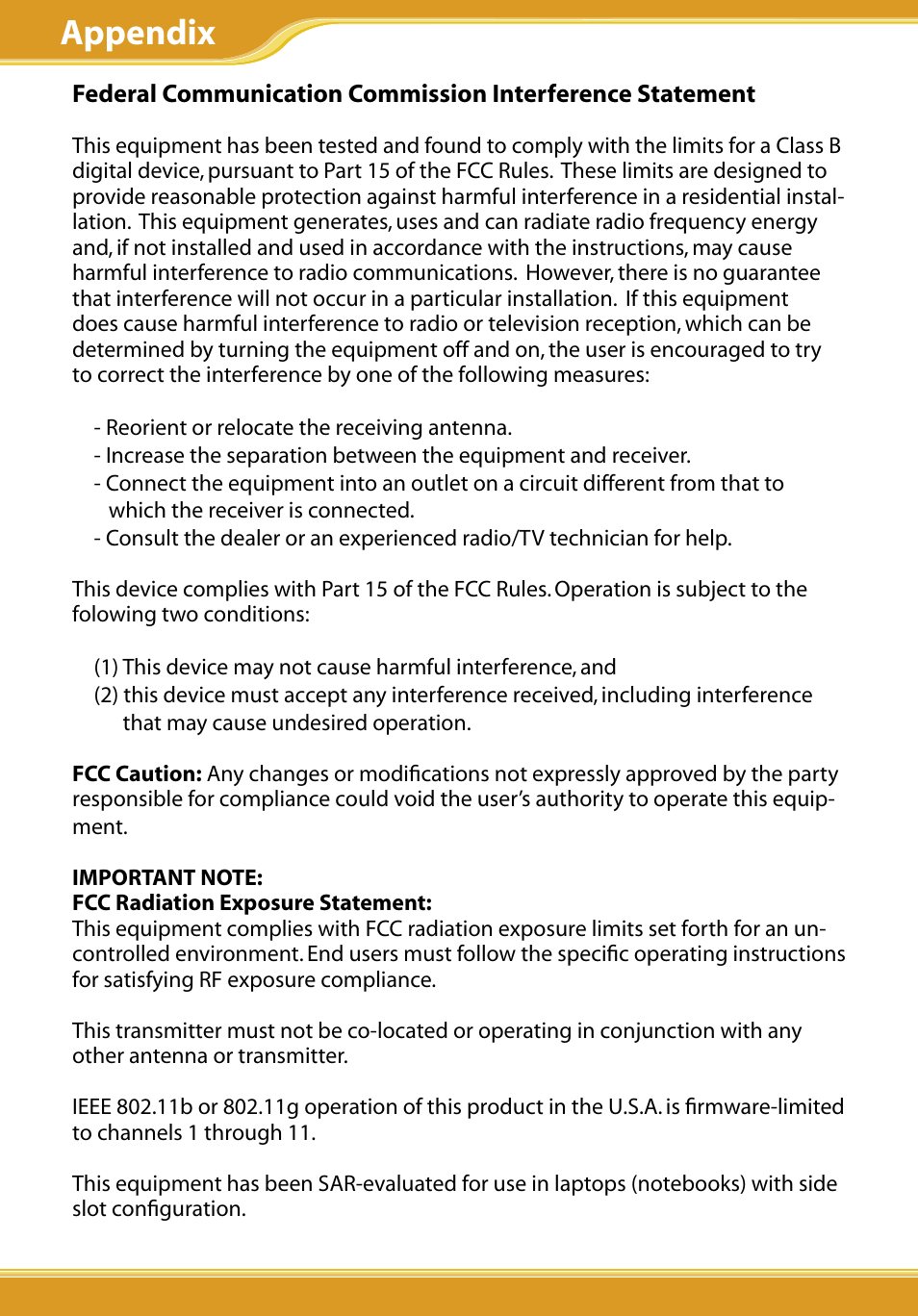 Appendix | Allied Telesis CG-WLBARGO User Manual | Page 50 / 52