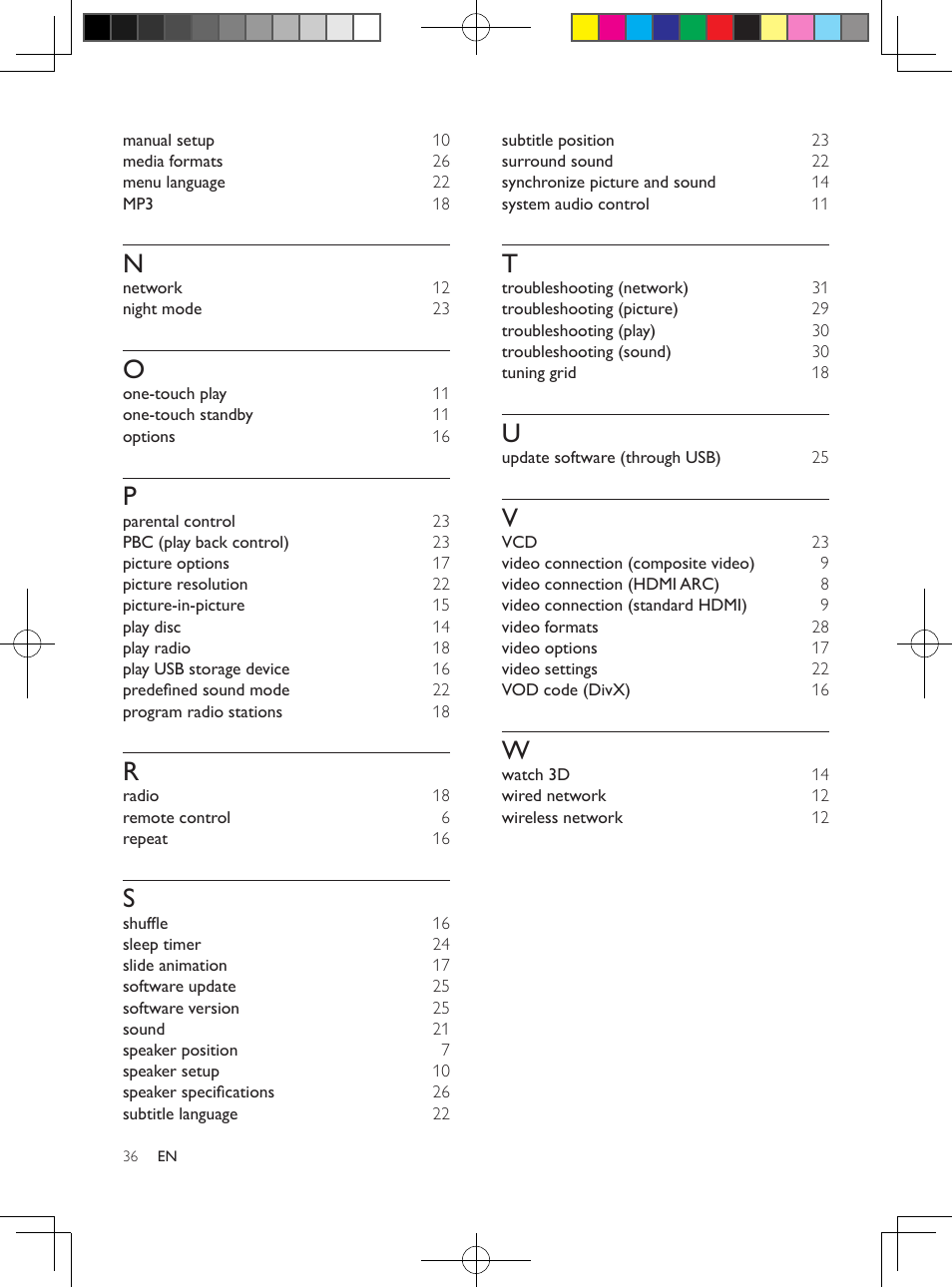 Notice for canada, Open source software, Trademarks | Philips HTS3564-F7 User Manual | Page 47 / 50