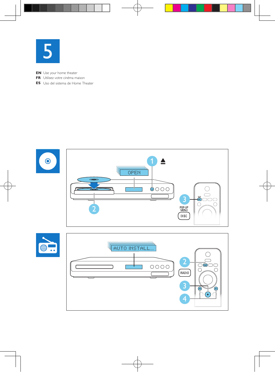 Philips HTS3564-F7 User Manual | Page 8 / 50