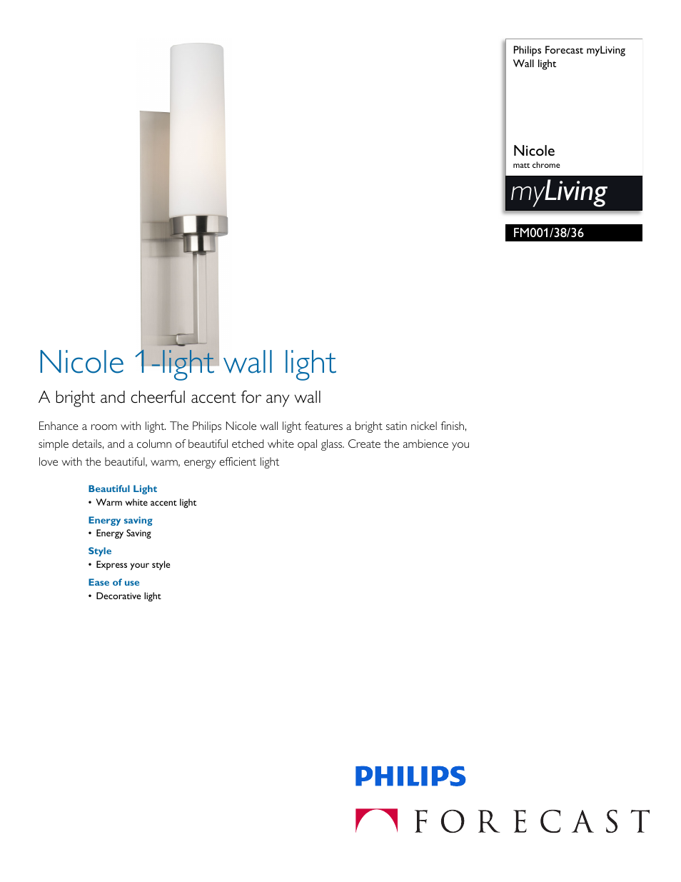 Philips FM0013836 User Manual | 2 pages